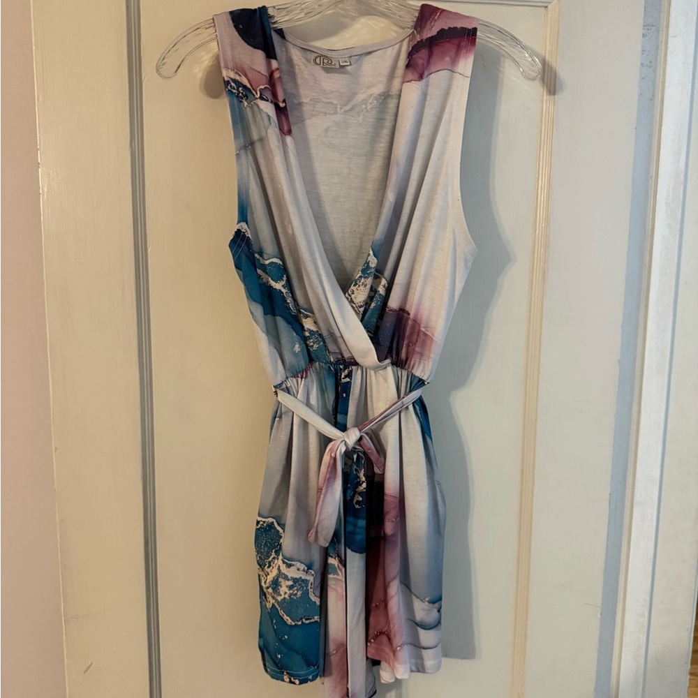 Comfy Romper with Abstract Print